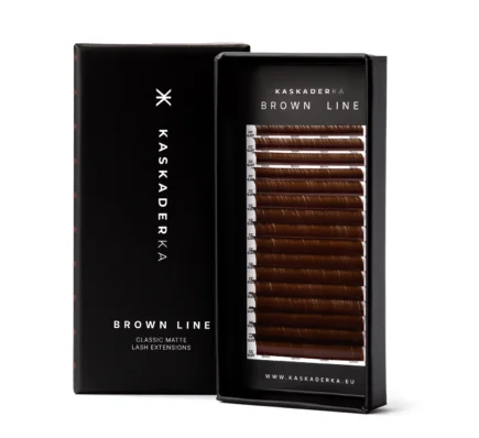Rzęsy do przedłużania CLASSIC MATTE LIGHT BROWN KASKADERKA®