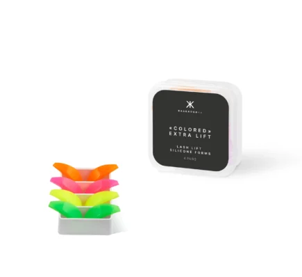 «COLORED» EXTRA LIFT formy silikonowe do laminacji rzęs 4 pary KASKADERKA®