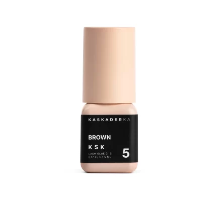LASH GLUE KSK 5 Brown KASKADERKA® - Brązowy klej do rzęs 0.1s 5ml