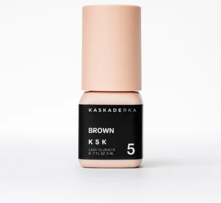 LASH GLUE KSK 5 Brown klej do rzęs 0.1s 5ml KASKADERKA®