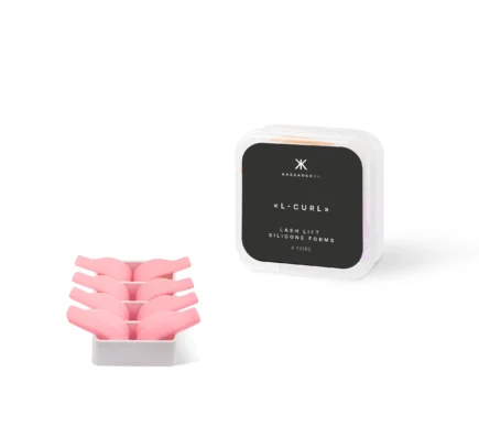 «L-CURL» formy silikonowe do laminacji rzęs 4 pary KASKADERKA®