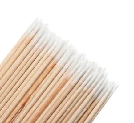 Patyczki drewniane z watą 100 szt.