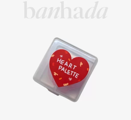 Heart Palette Exclusive product by BANHADA – profesjonalna silikonowa paleta do liftingu i laminacji rzęs