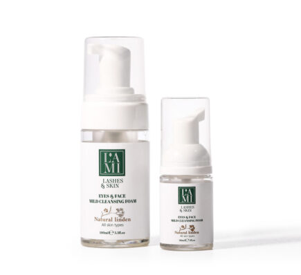 Lashes & Brows Cleansing Foam Natural Linden LAMI LASHES – pianka do rzęs, brwi i twarzy naturalna lipa 30 ml / 100 ml - 100 ml