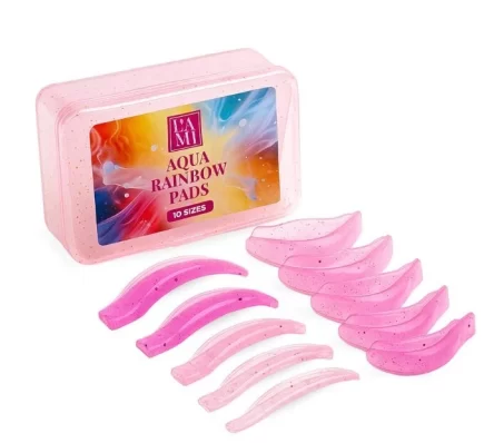 Aqua Rainbow Pads LAMI LASHES – silikonowe wałki do liftingu rzęs (10 rozmiarów)