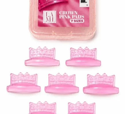 Lami Crown Pink Pads – różowe wałeczki silikonowe do liftingu rzęs, 7 rozmiarów