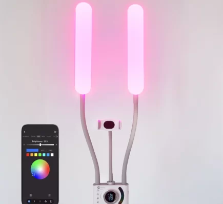 Duo Studio Color dwuramienna lampa RGB BIAŁA