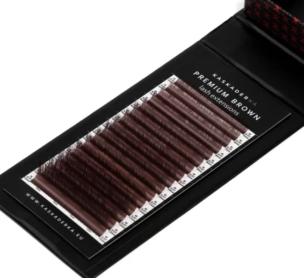 LIGHT CHOCOLATE PREMIUM BROWN KASKADERKA® - Brązowe rzęsy do przedłużania