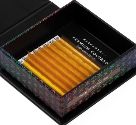 ORANGE PREMIUM COLORED KASKADERKA® – Kolorowe rzęsy do przedłużania pomarańczowy